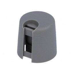 Buton rotativ gri cu indicator plastic Ø6mm Ø16x16mm | Electronic-mag.ro | Componente Electronice