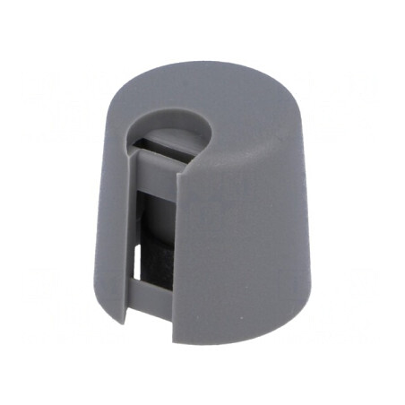 Buton rotativ gri cu indicator plastic Ø6mm Ø16x16mm | Electronic-mag.ro | Componente Electronice