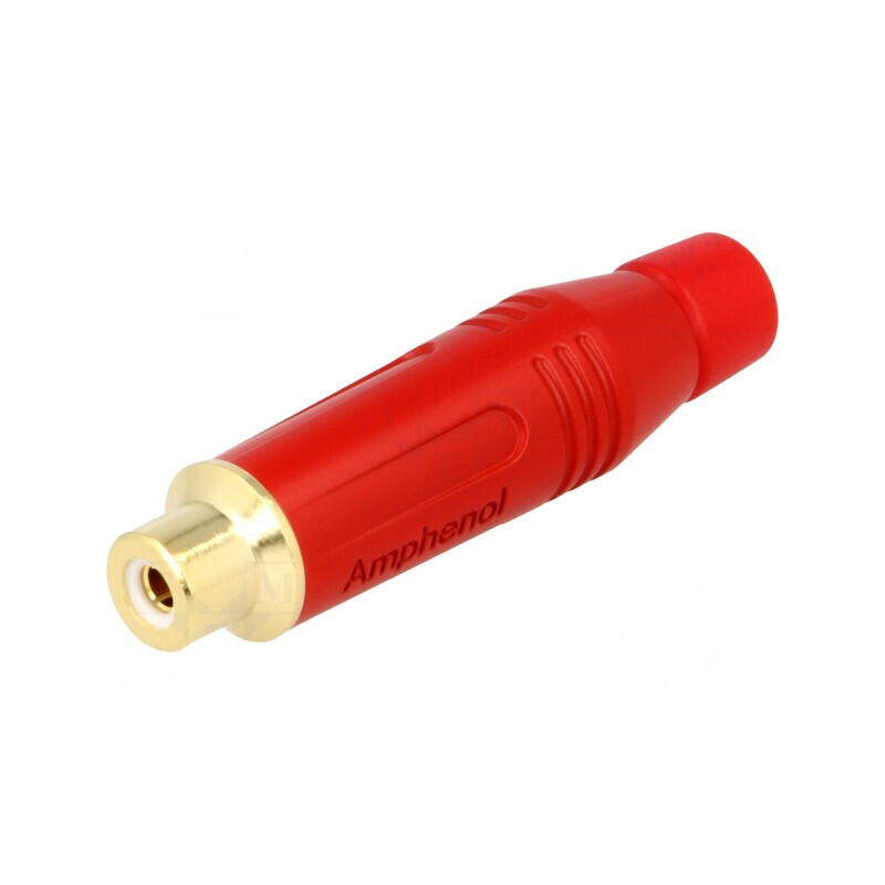 Mufă RCA Mamă Roșu Aurit Lipire Pe Cablu | Electronic-mag.ro | Componente Electronice Mufă RCA Mamă Roșu Aurit Lipire Pe Cablu | Electronic-mag.ro | Componente Electronice