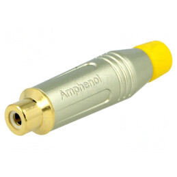 Mufă RCA Mamă Aurită pentru Lipire Gri 3-7mm | Electronic-mag.ro | Componente Electronice