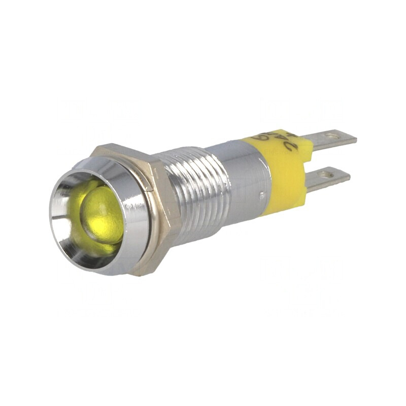 Lampă de control LED galbenă 24-28V 8.2mm | Electronic-mag.ro | Componente Electronice