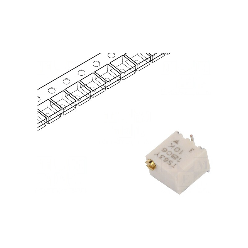 Potentiometru Multitura 10kΩ 250mW SMD Montare Orizontală | Electronic-mag.ro | Componente Electronice