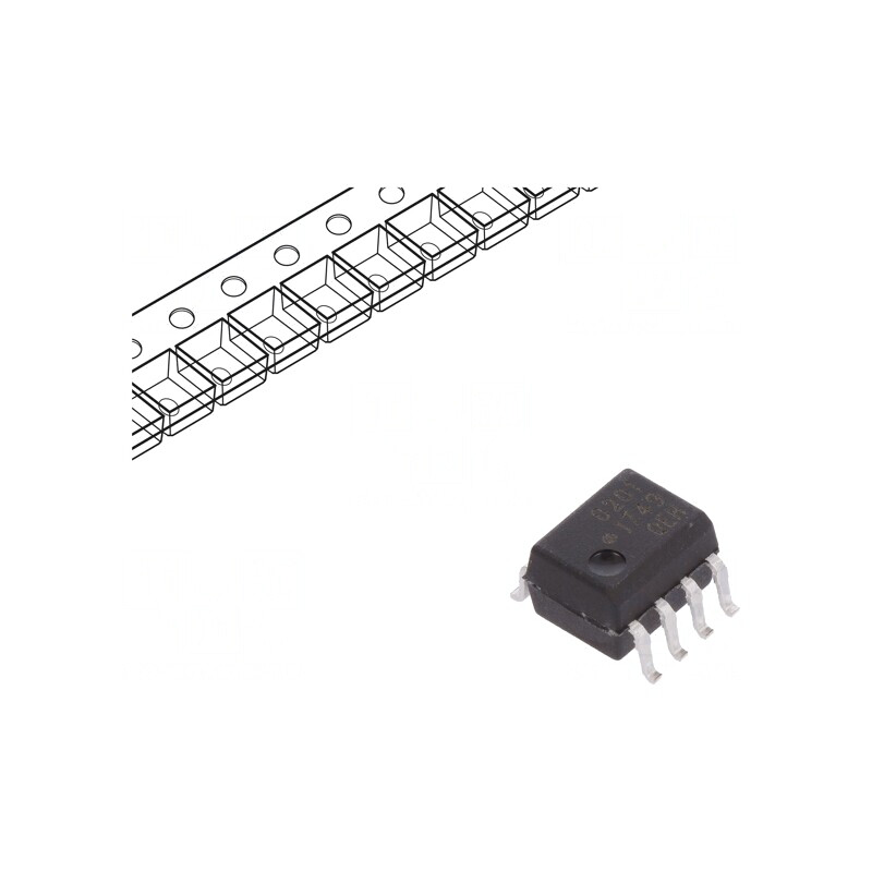 Optocuplor SMD 5Mbps SO8 3,75kV | Electronic-mag.ro | Componente Electronice