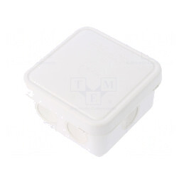 Cutie de conexiuni IP65 90x90x49mm albă | Electronic-mag.ro | Componente Electronice