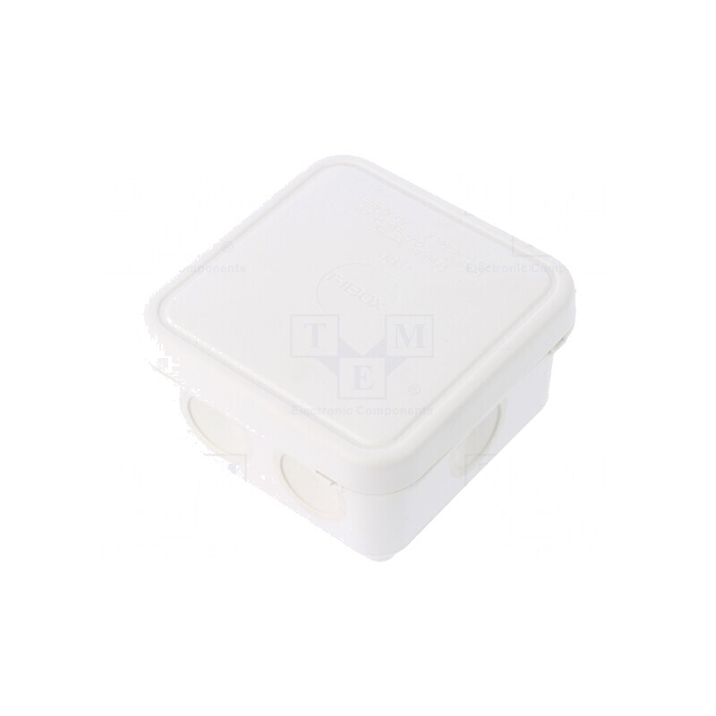 Cutie de conexiuni IP65 90x90x49mm albă | Electronic-mag.ro | Componente Electronice