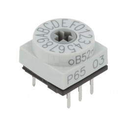 Întrerupător codificare HEX/BCD 16 Poz THT 80mΩ | Electronic-mag.ro | Componente Electronice