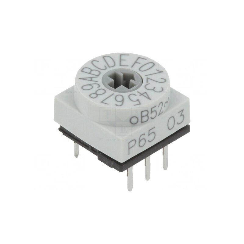 Întrerupător codificare HEX/BCD 16 Poz THT 80mΩ | Electronic-mag.ro | Componente Electronice