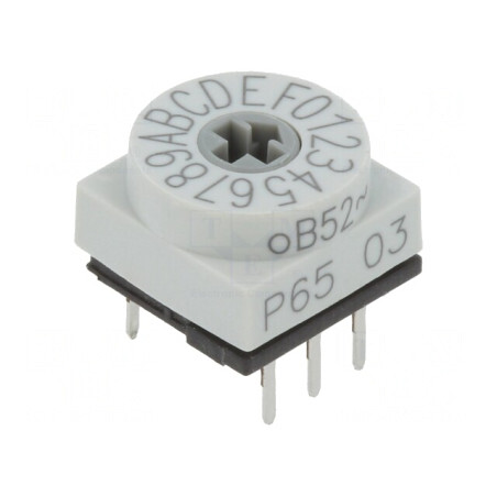 Întrerupător codificare HEX/BCD 16 Poz THT 80mΩ | Electronic-mag.ro | Componente Electronice