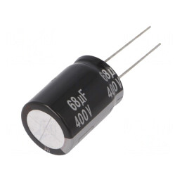 Condensator electrolitic THT 68uF 400V Ø18x25mm ±20% | Electronic-mag.ro | Componente Electronice