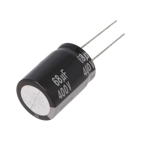 Condensator electrolitic THT 68uF 400V Ø18x25mm ±20% | Electronic-mag.ro | Componente Electronice