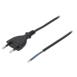 Cablu Electric 2x0,5mm2 PVC Negru 3m | Electronic-mag.ro | Componente Electronice