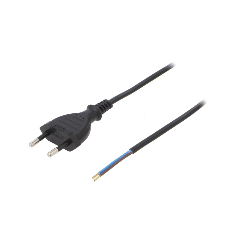 Cablu Electric 2x0,5mm2 PVC Negru 3m | Electronic-mag.ro | Componente Electronice