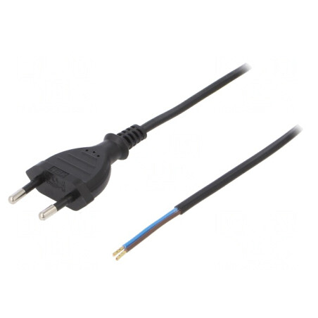 Cablu Electric 2x0,5mm2 PVC Negru 3m | Electronic-mag.ro | Componente Electronice