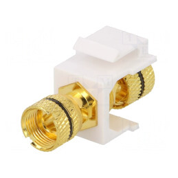 Adaptor Soclu Dublu Keystone pentru Panou | Electronic-mag.ro | Componente Electronice