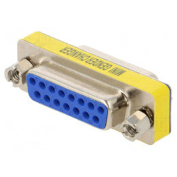 Adaptor D-Sub 15 pini Mamă-Mamă | Electronic-mag.ro | Componente Electronice