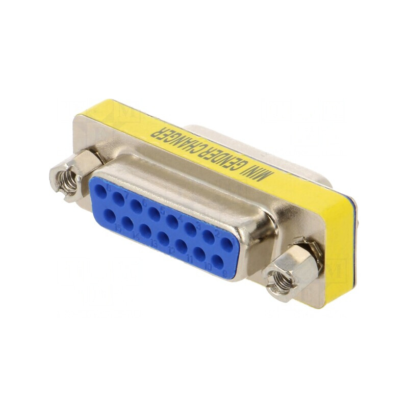 Adaptor D-Sub 15 pini Mamă-Mamă | Electronic-mag.ro | Componente Electronice