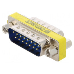 Adaptor D-Sub 15 Pin Dual Tată | Electronic-mag.ro | Componente Electronice