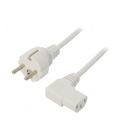 Cablu Alimentare 1m IEC C13 la Schuko 3x0,75mm2 | Electronic-mag.ro | Componente Electronice