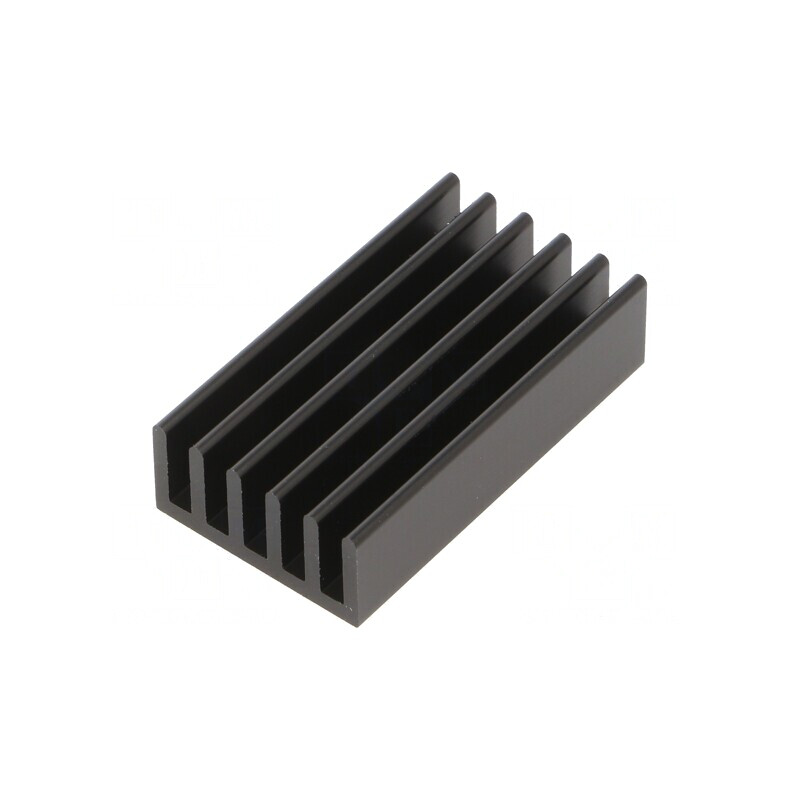 Radiator Negru cu Aripioare 37.5x21x10mm | Electronic-mag.ro | Componente Electronice