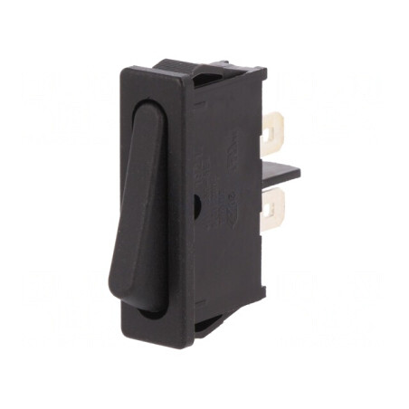 Comutator Balansier OFF-ON 6A/250V Negru IP40 | Electronic-mag.ro | Componente Electronice