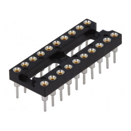 Soclu DIP20 2,54mm THT pentru Circuite Integrate | Electronic-mag.ro | Componente Electronice