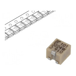 Potentiometru SMD 100Ω 250mW ±10%