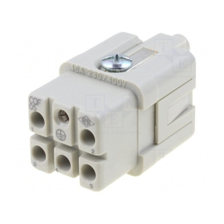 Conector HDC Mamă 6(5+1) 5 PE | Electronic-mag.ro | Componente Electronice