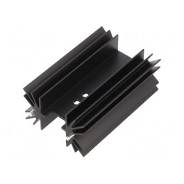 Radiator extrudat negru 25mm x 41.6mm TO218/TO220/TO247 | Electronic-mag.ro | Componente Electronice