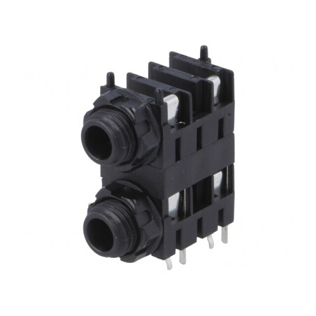 Soclu Jack 6.3mm Mono Mamă cu Piuliță | Electronic-mag.ro | Componente Electronice