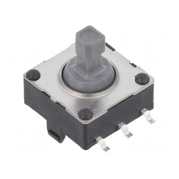 Joystick; NO x6; Poz: 6; 0,02A/15VDC; SMT; fără; 4,9N; -20÷70°C; gri