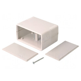 Carcasă ABS Gri cu Panou 89x64x47mm | Electronic-mag.ro | Componente Electronice