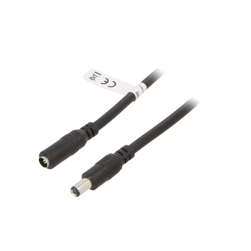 Cablu DC 5,5/2,1 Mufă-Soclu Negru 3m | Electronic-mag.ro | Componente Electronice Cablu DC 5,5/2,1 Mufă-Soclu Negru 3m | Electronic-mag.ro | Componente Electronice
