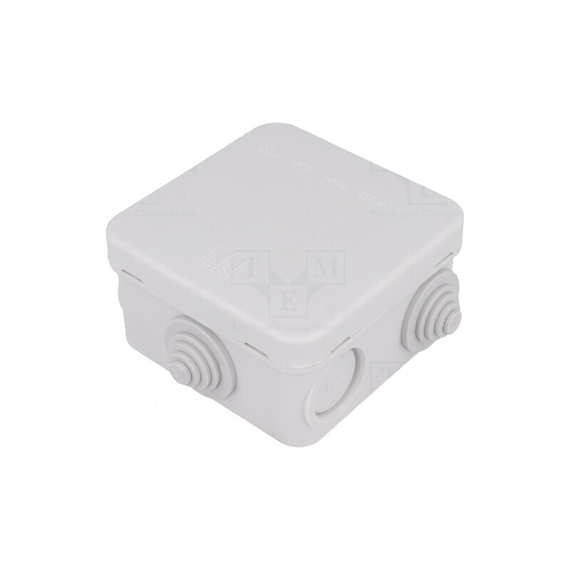 Cutie de Conexiuni pentru Perete 75x75x42mm | Electronic-mag.ro | Componente Electronice