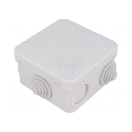 Cutie de Conexiuni pentru Perete 75x75x42mm | Electronic-mag.ro | Componente Electronice