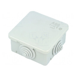 Cutie de conexiuni pentru perete 65mm x 65mm x 32mm | Electronic-mag.ro | Componente Electronice