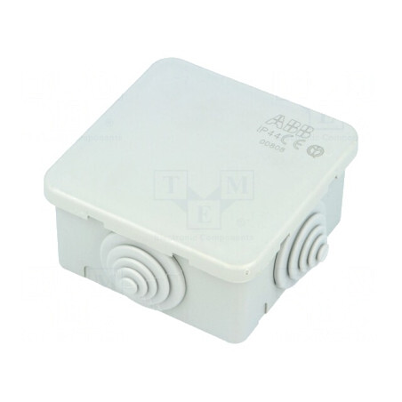 Cutie de conexiuni pentru perete 65mm x 65mm x 32mm | Electronic-mag.ro | Componente Electronice