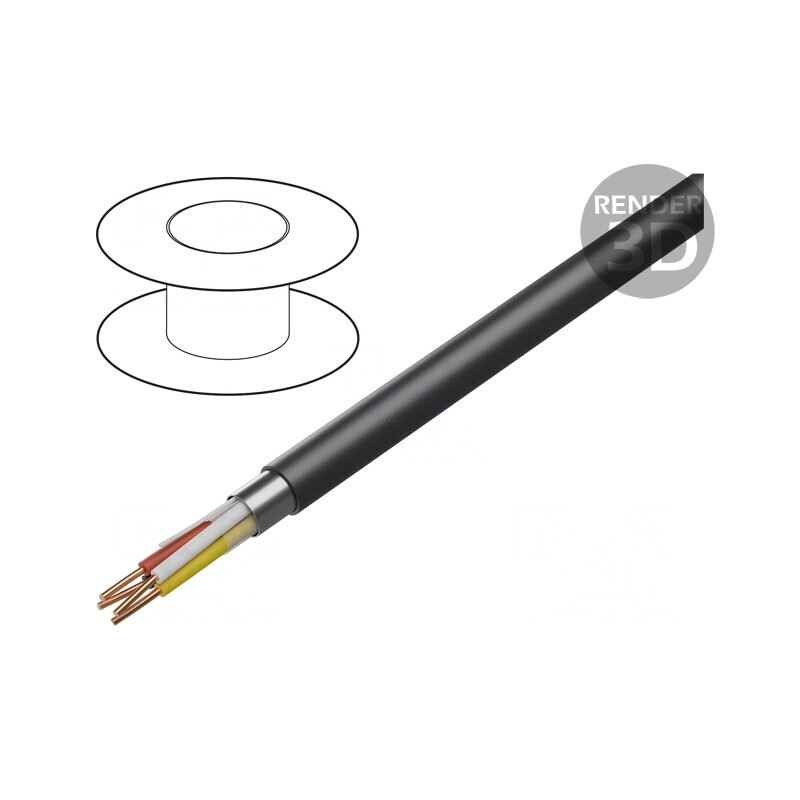 Cablu Exterior pentru Montaj În Pământ 2x2x0.8mm EiB/KNX | Electronic-mag.ro | Componente Electronice