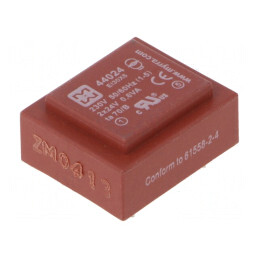 Transformator încapsulat 0,6VA 230V AC la 24V 12mA PCB | Electronic-mag.ro | Componente Electronice
