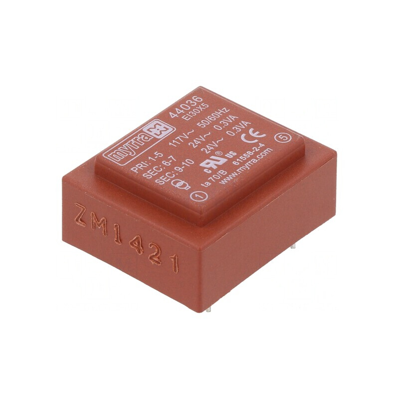Transformator încapsulat 0.6VA 117V 24V PCB | Electronic-mag.ro | Componente Electronice
