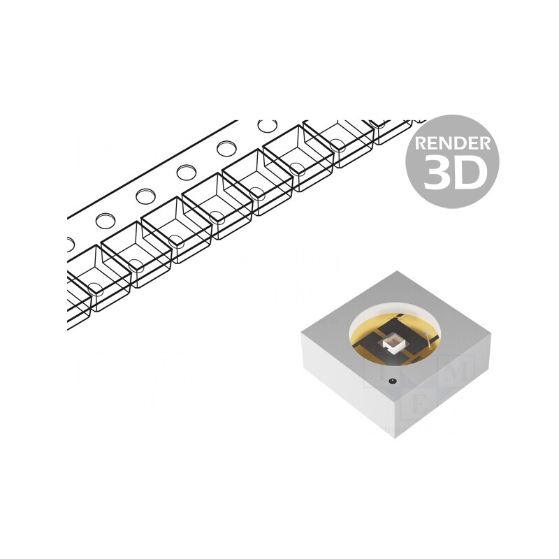 LED UV-C 1W 120° 150mA 265-280nm