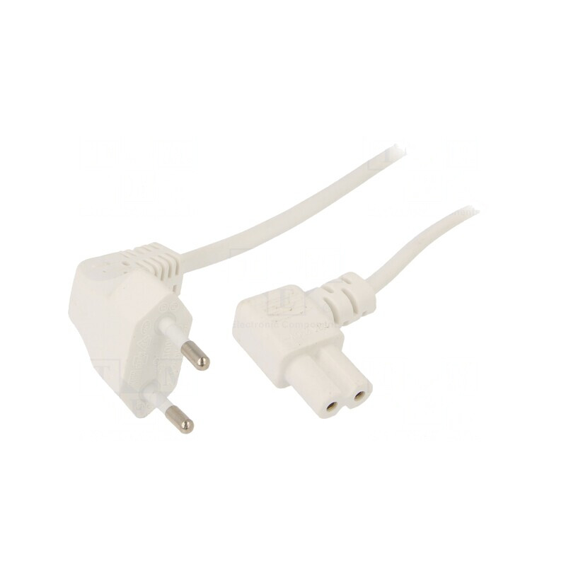 Cablu Electric PVC 2x0,75mm2 2,5m Alb | Electronic-mag.ro | Componente Electronice