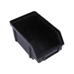 Cuvă ESD Polipropilenă Neagră 77x56x119mm | Electronic-mag.ro | Componente Electronice