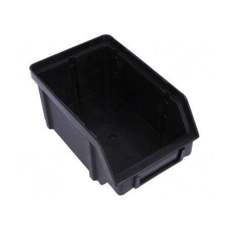 Cuvă ESD Polipropilenă Neagră 77x56x119mm | Electronic-mag.ro | Componente Electronice