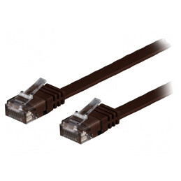 Patch Cord UTP Cat6 PVC Maro 5m | Electronic-mag.ro | Componente Electronice