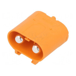 Soclu Alimentare DC LC Tată 2 PIN PCB THT Portocaliu | Electronic-mag.ro | Componente Electronice
