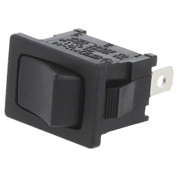 Comutator Balansier ON-OFF-ON 10A/24VDC Negru | Electronic-mag.ro | Componente Electronice