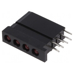 LED Roșu 3.3mm 4 Diode 20mA 60° | Electronic-mag.ro | Componente Electronice