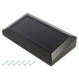 Carcasă desktop ABS neagră 180x100x41.5mm