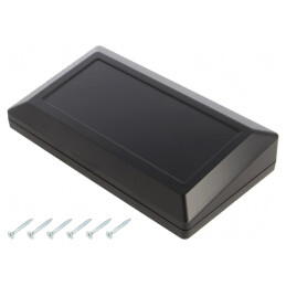 Carcasă desktop ABS neagră 180x100x41.5mm | Electronic-mag.ro | Componente Electronice