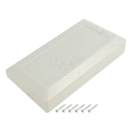 Carcasă desktop ABS gri deschis 180x100x41,5mm | Electronic-mag.ro | Componente Electronice